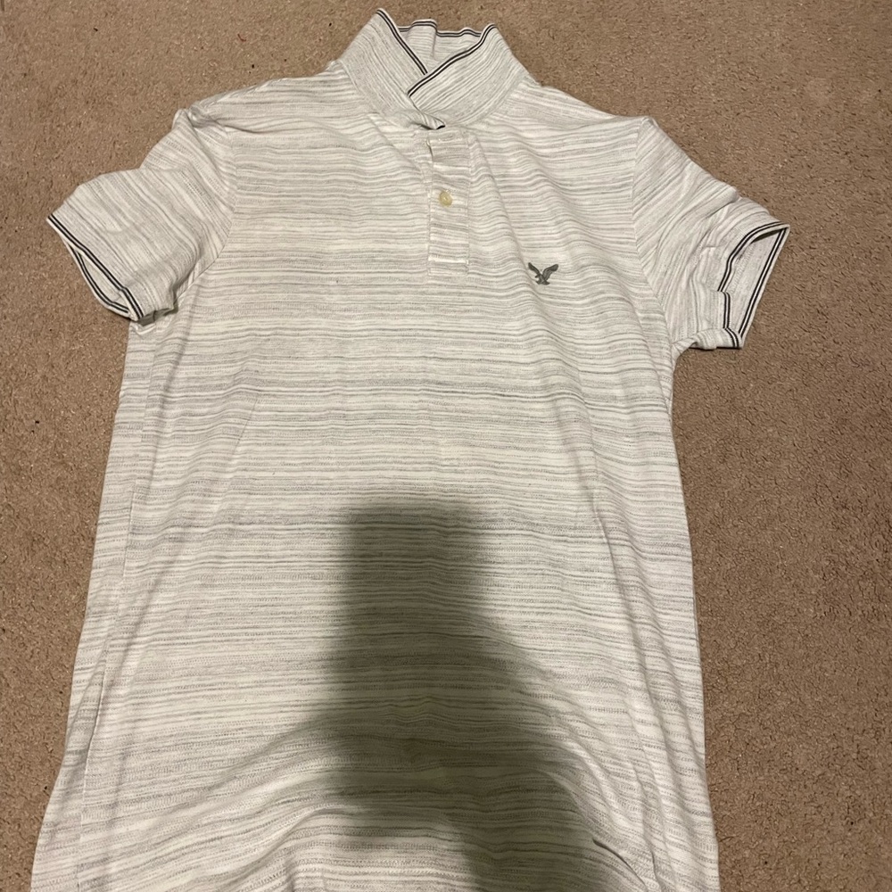 Grey american eagle polo